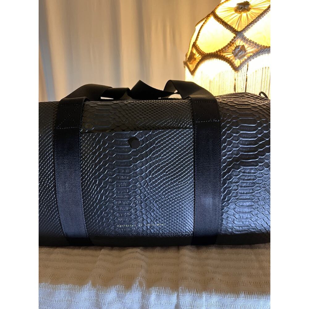 AMPERSAND AS APOSTROPHE Ampersand As Apostrophe Og Leather Duffle Bag In Black - Picture 2 of 8